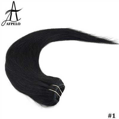 Remy Clip in Hair Extensions για Μαύρα Μαλλιά